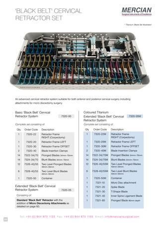 Brochure Downloads | Mercian Surgical